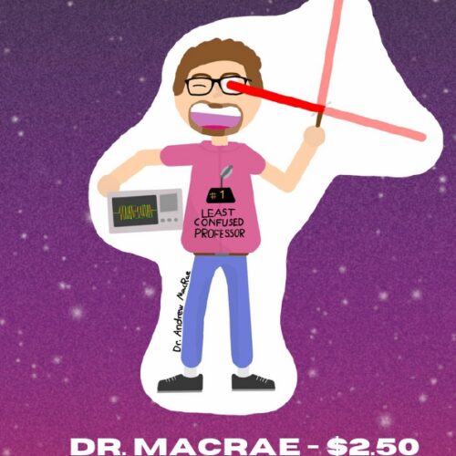 Dr MacRae sticker