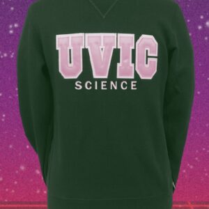 Dark Green/Pale Pink Crewneck